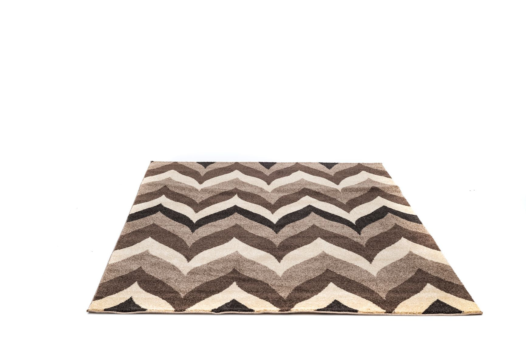 Abstract Kitchen Rug Beige/Brown Polypropylene Rectangular LuxVerso 1102A
