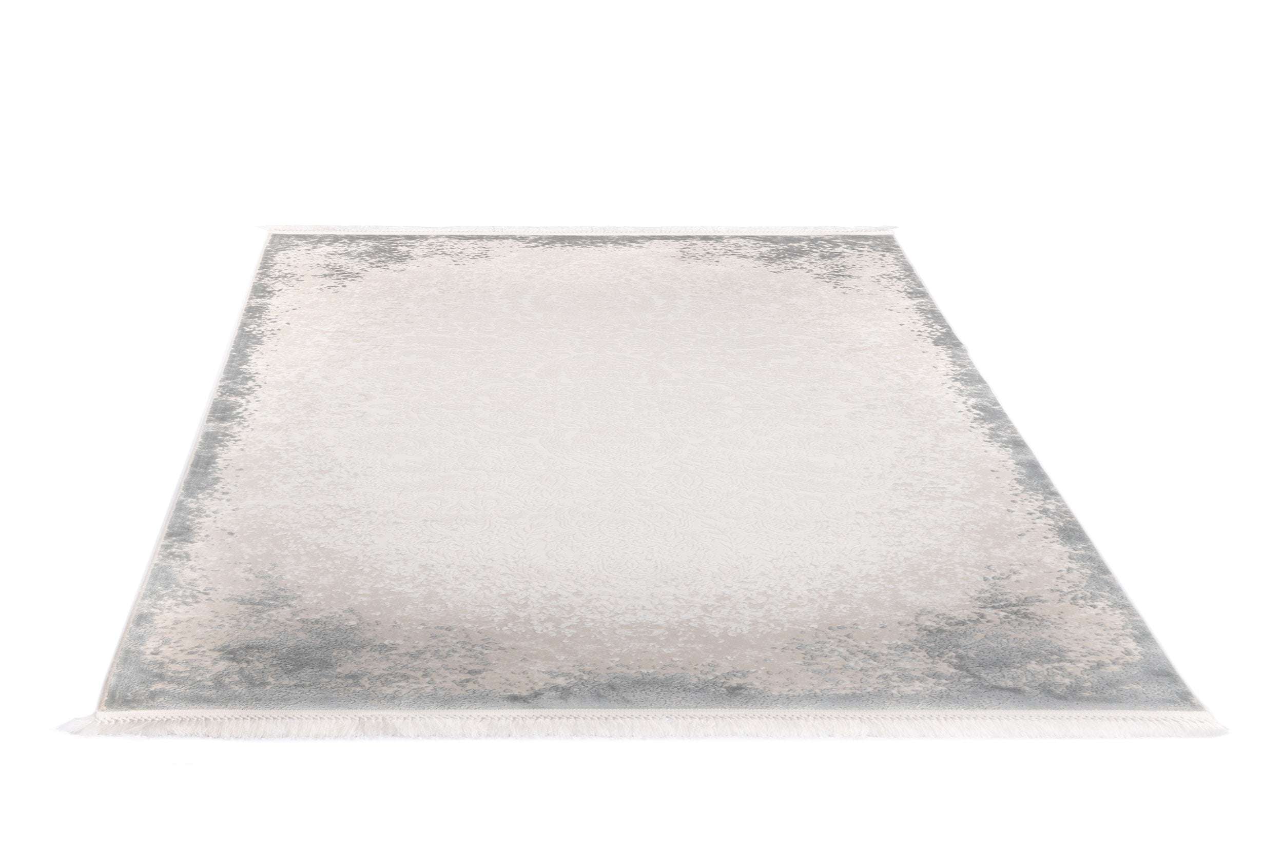 PREMIUM Modern Living Grey/Cream Acrylic Carpet - Aysil 1861D
