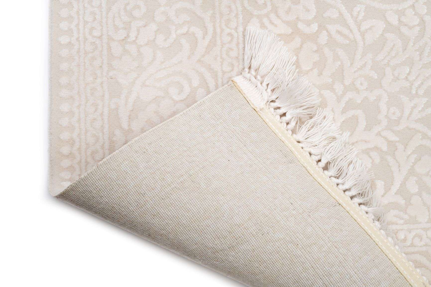 PREMIUM Modern Living Cream/Beige Acrylic Rectangular Carpet - Aysil 1897B