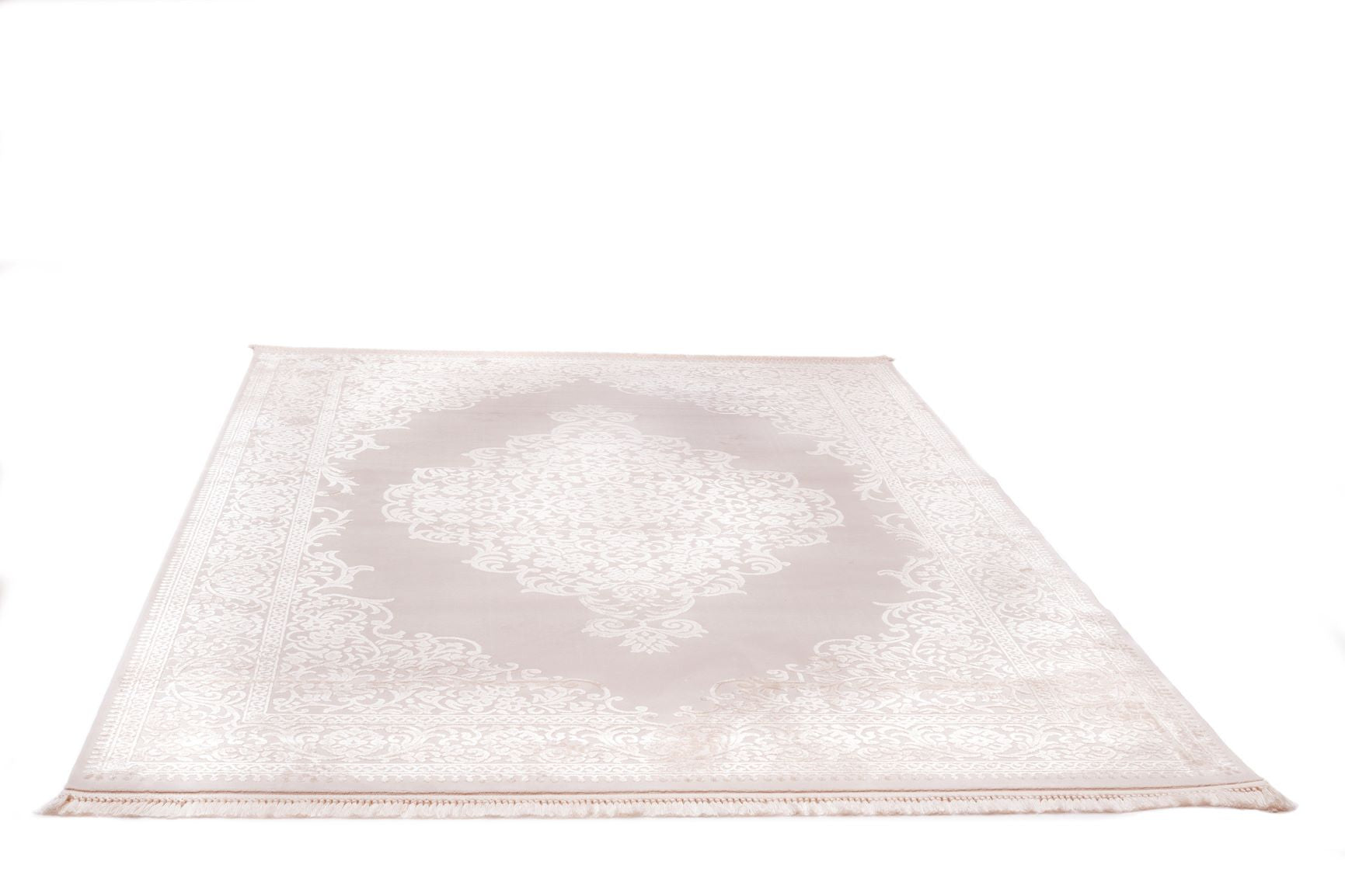 PREMIUM Modern Living Cream/Beige Acrylic Rectangular Carpet - Aysil 1897B