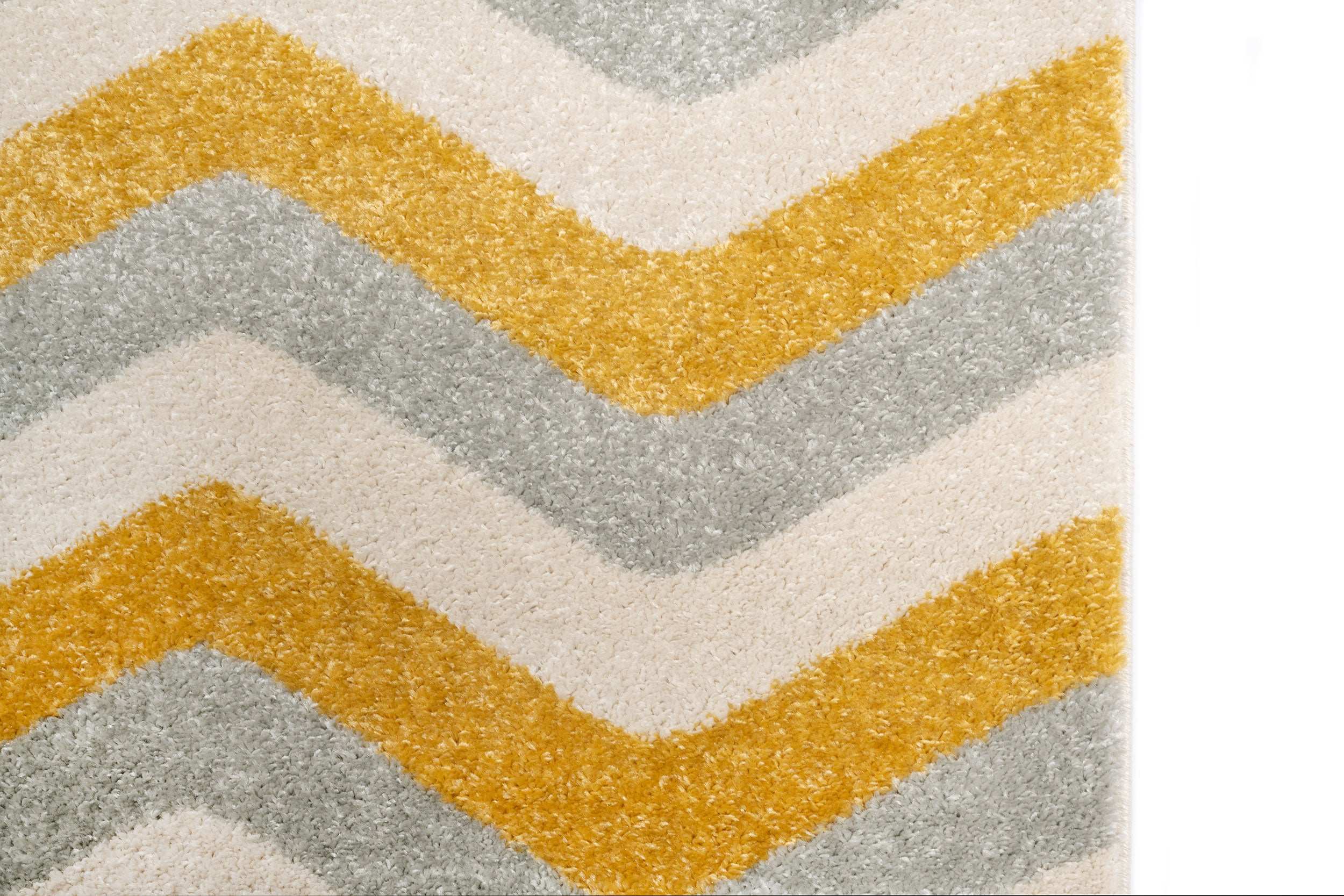 Modern Children's Room Carpet Blue/Cream/Yellow Rectangular Polypropylene - Emily 2324a