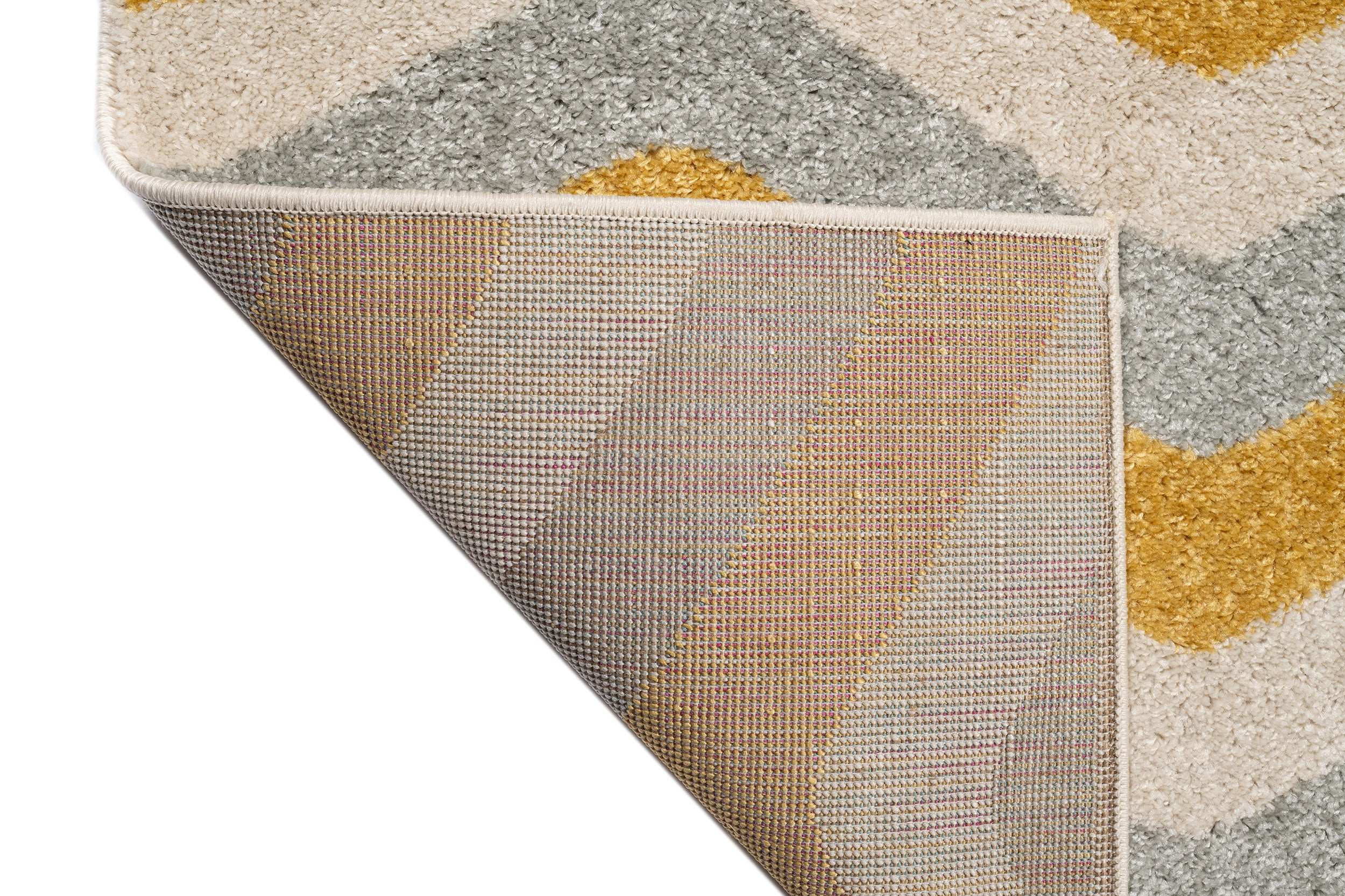 Modern Children's Room Carpet Blue/Cream/Yellow Rectangular Polypropylene - Emily 2324a