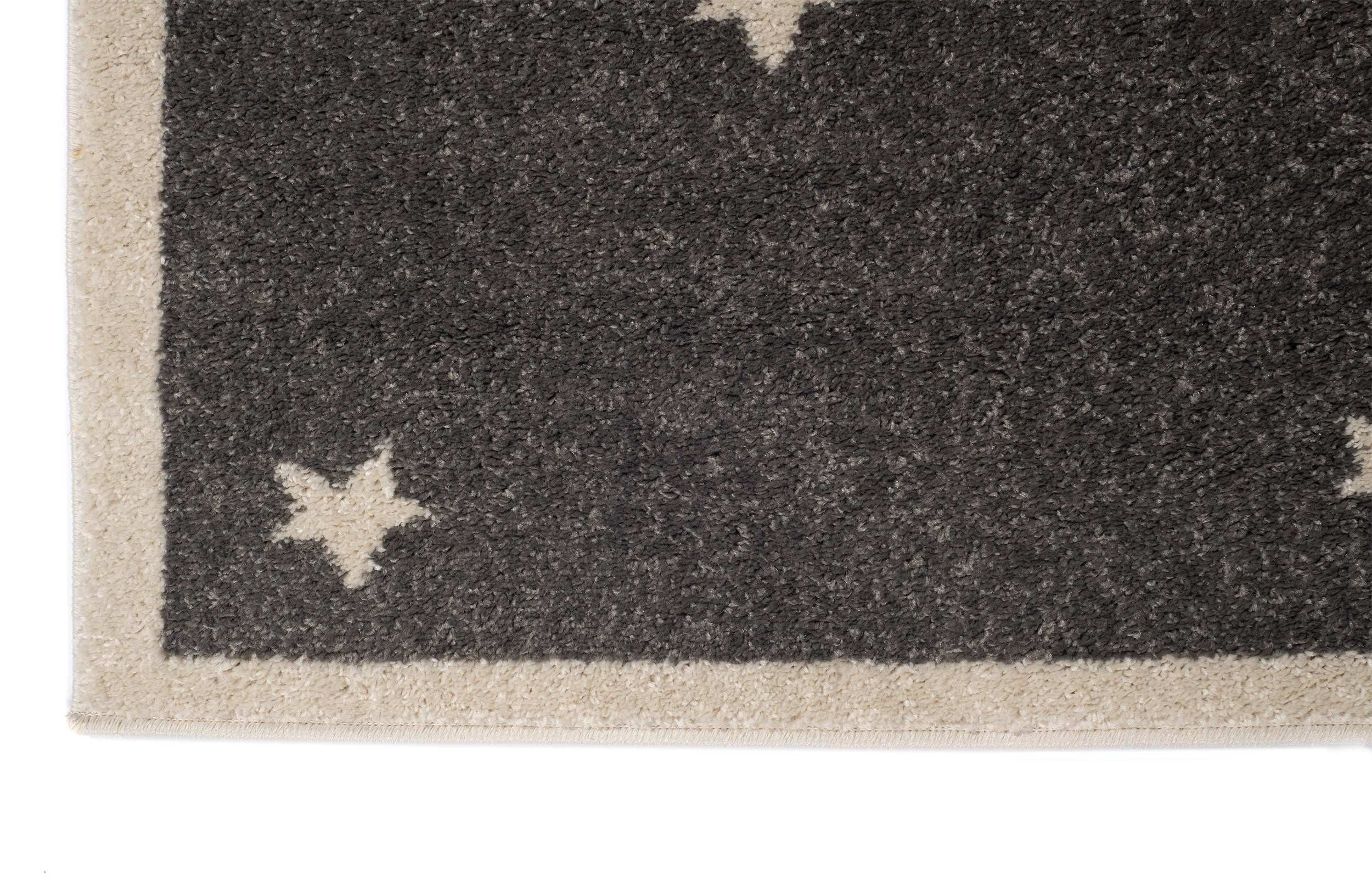 Modern Children's Room Rug Grey Polypropylene Rectangular - Emily 2343A