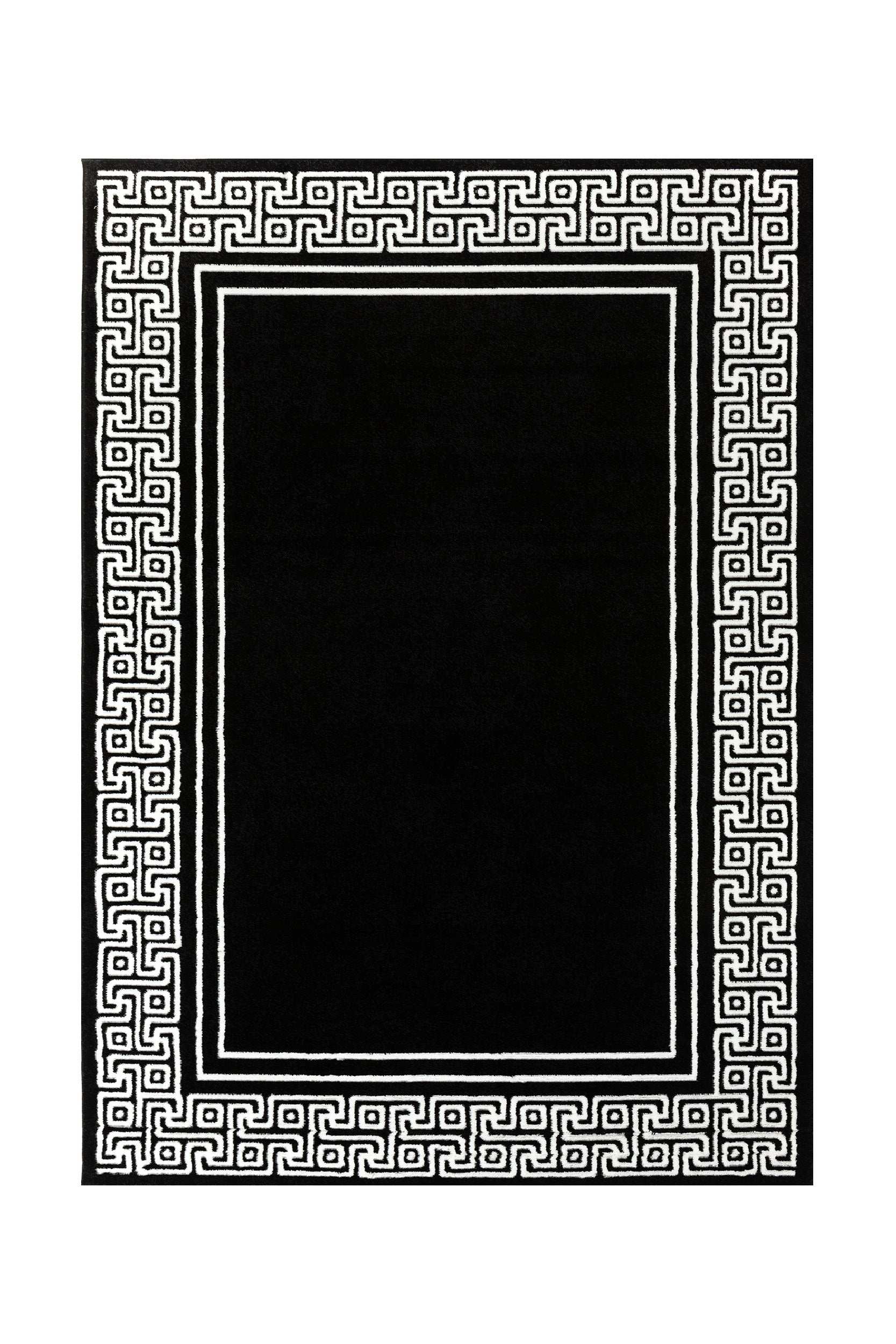 Modern Black Polypropylene Kitchen Rug Festival 2890B