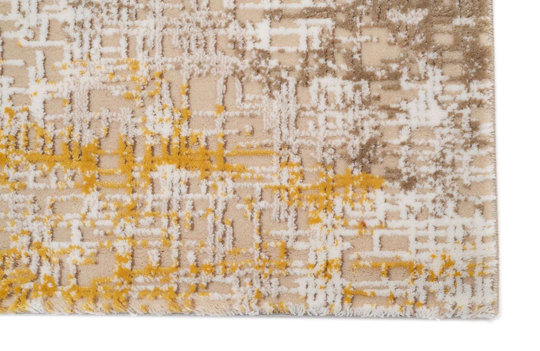 PREMIUM Modern Living Room/Children's Room Cream/Multicolor Acrylic Carpet - Defne 1642B