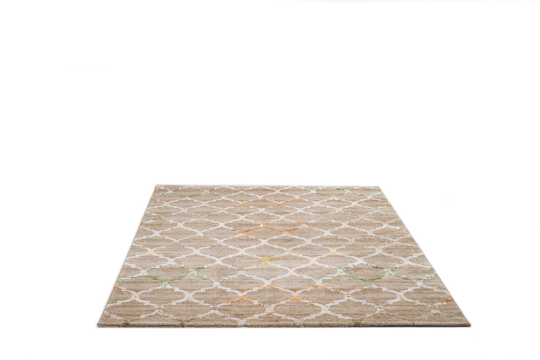 PREMIUM Modern Carpet for Children's Room/Living Room Beige/Multicolor Rectangular - Defne 1667A