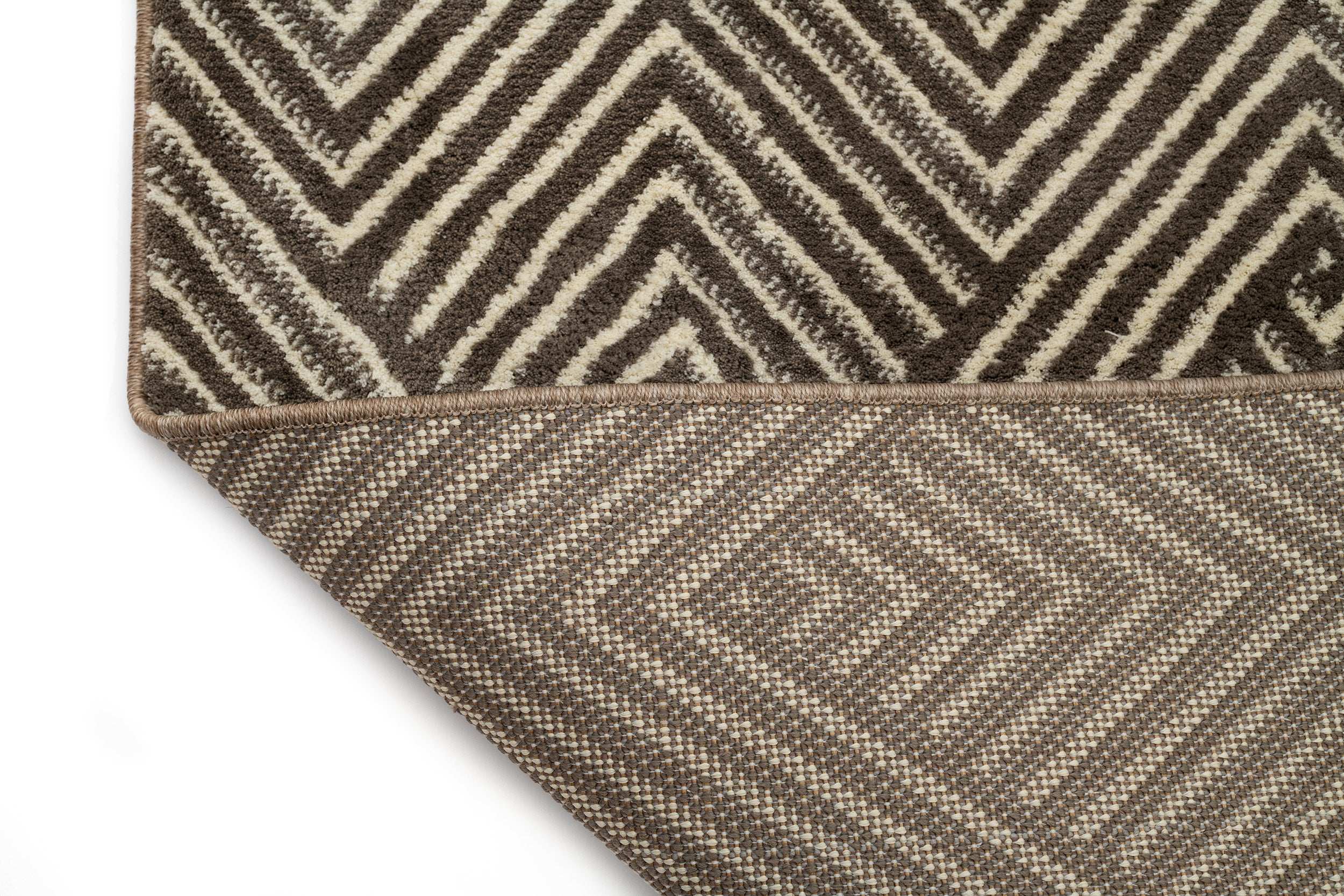 Modern/Geometric Living Room Rug Brown Polyester Rectangular Otantik 5507A
