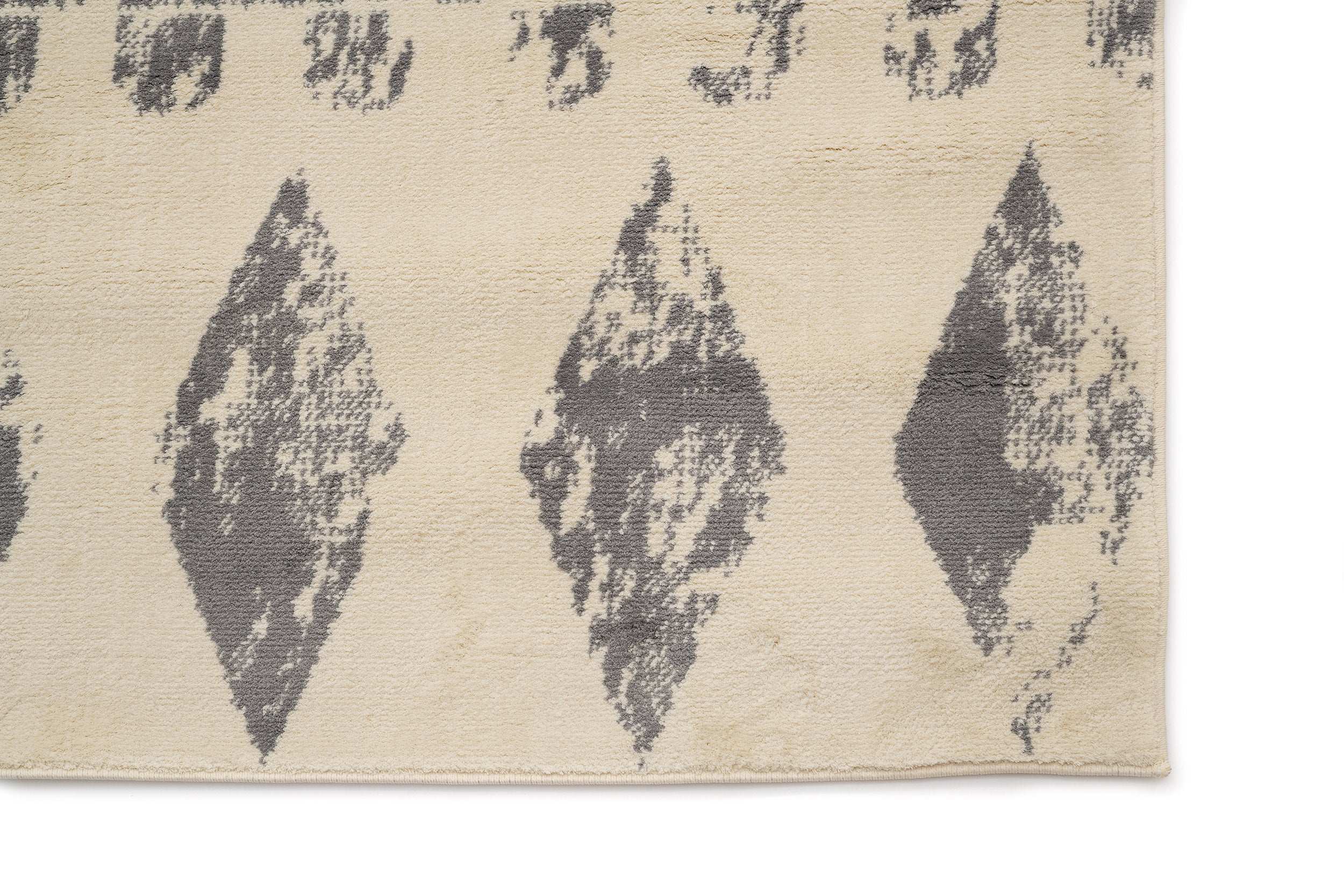 Modern/Scandinavian Kitchen Rug Cream/Grey Polyester Rectangular Otantik 2617A