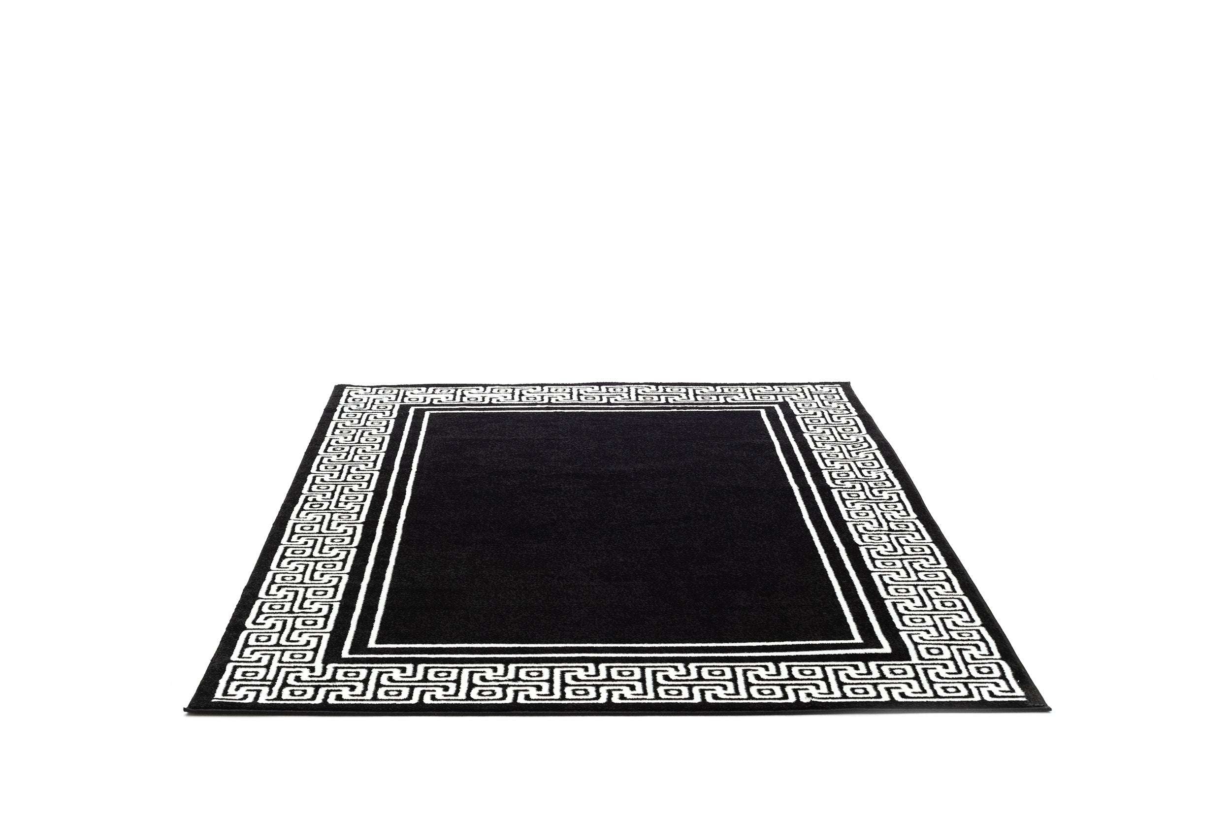 Modern Black Polypropylene Kitchen Rug Festival 2890B