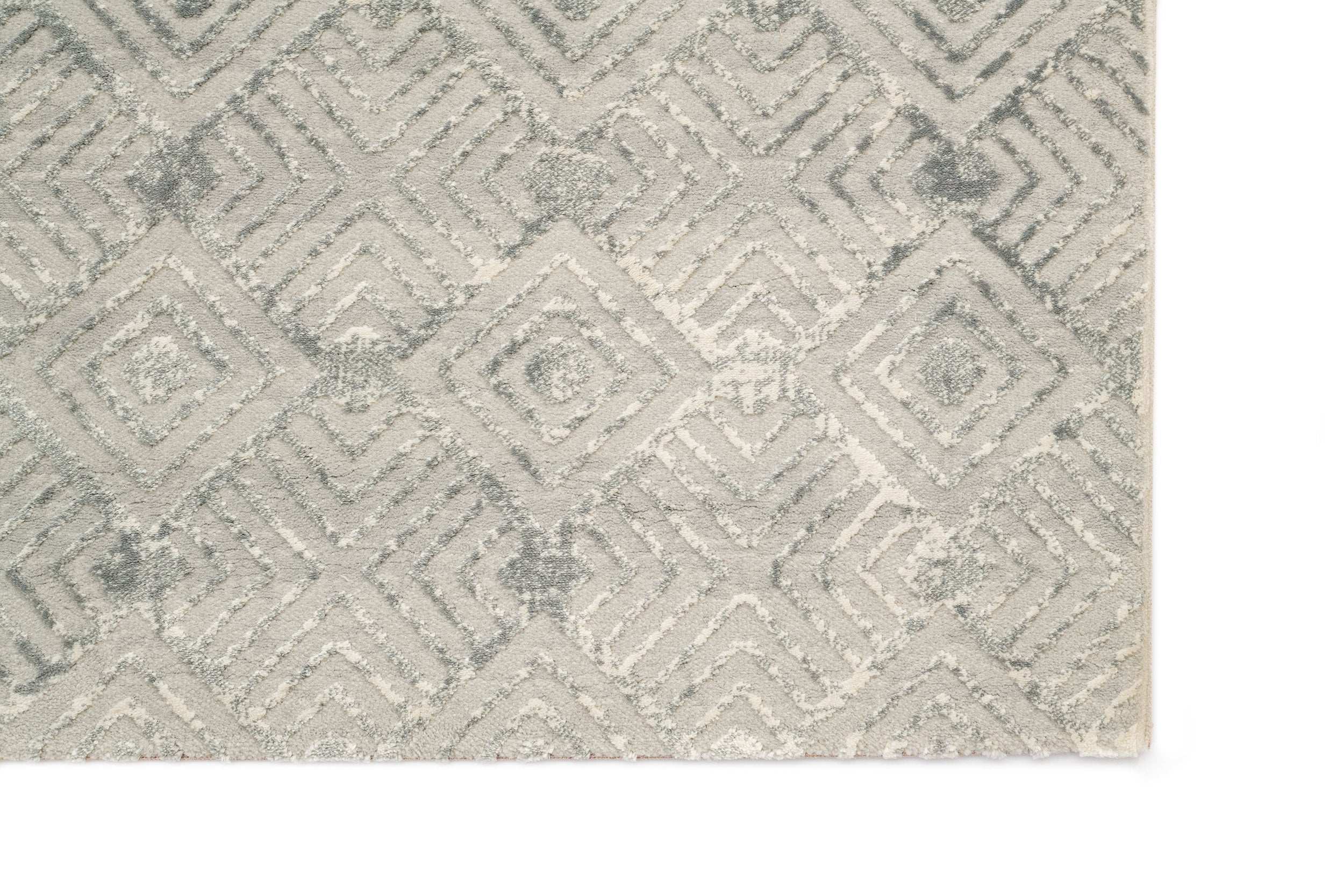 Modern/Abstract Kitchen Rug Grey Polyester/Polypropylene SilaLux 4940A