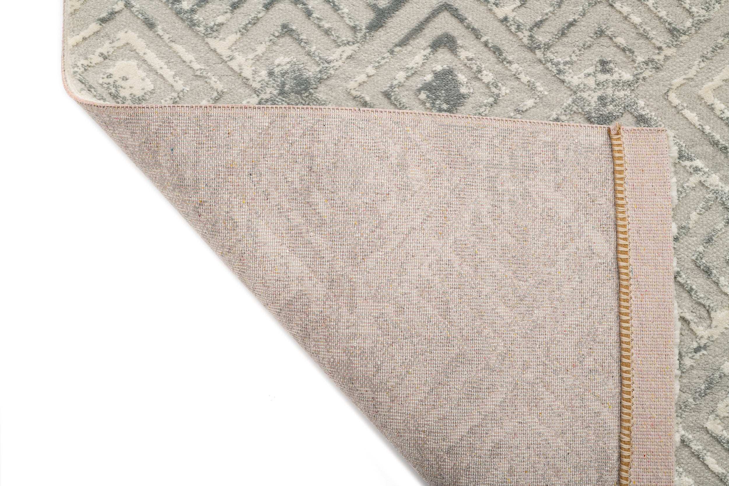 Modern/Abstract Kitchen Rug Grey Polyester/Polypropylene SilaLux 4940A