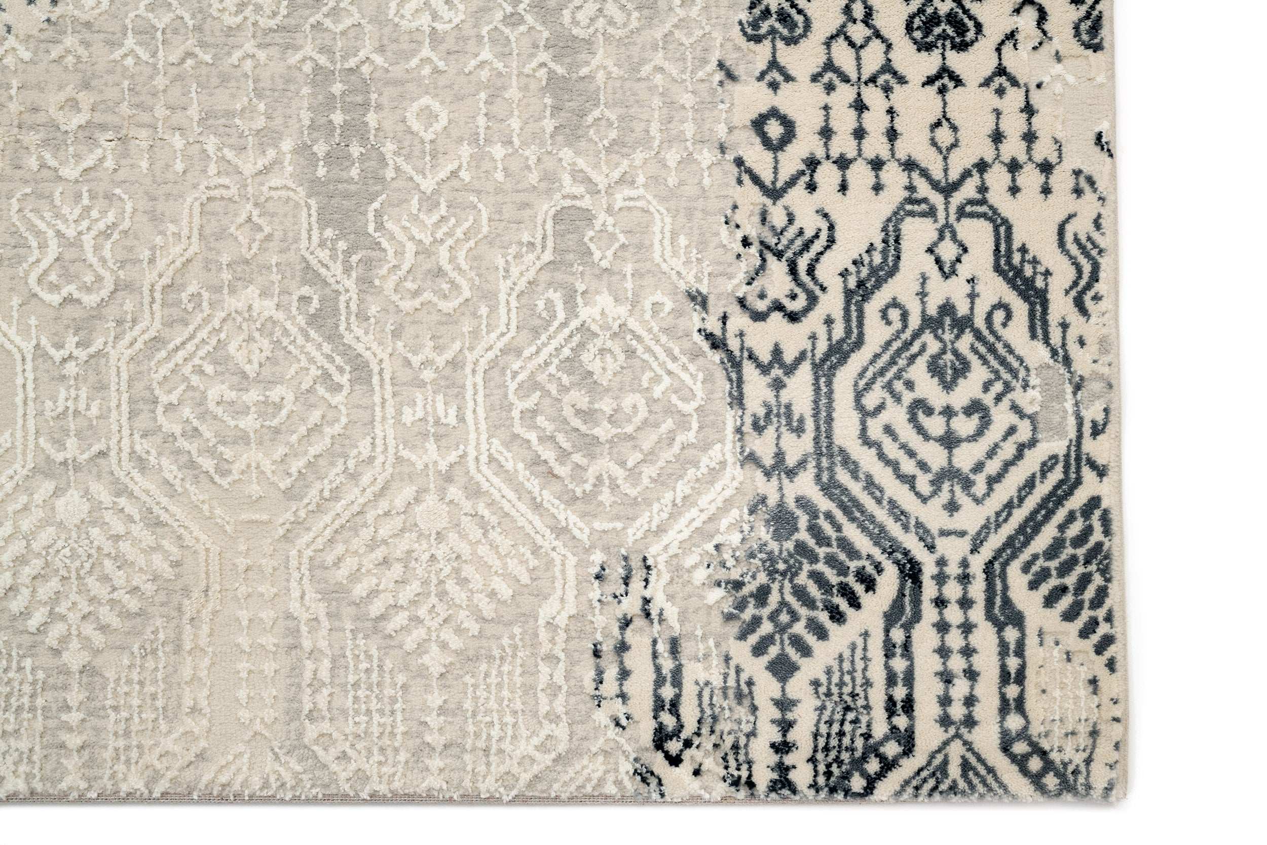 Modern Children's Room Carpet Blue/Cream Polyester/Polypropylene SilaLux 2927A