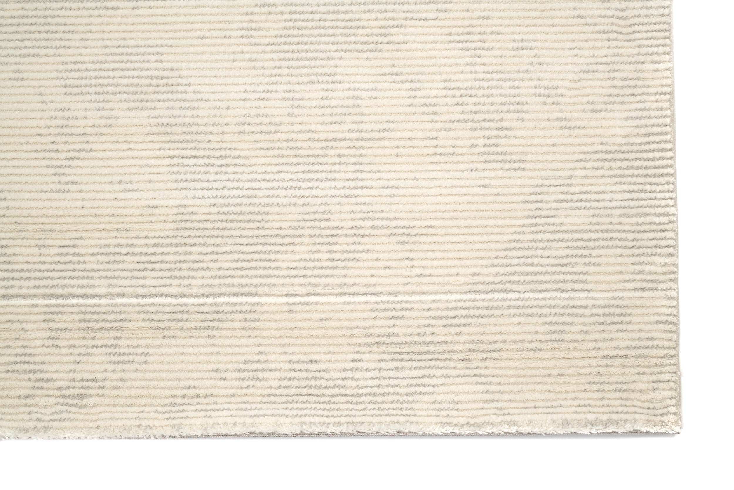 Modern Living Room Carpet Cream/Grey Polyester/Polypropylene SilaLux 5605A