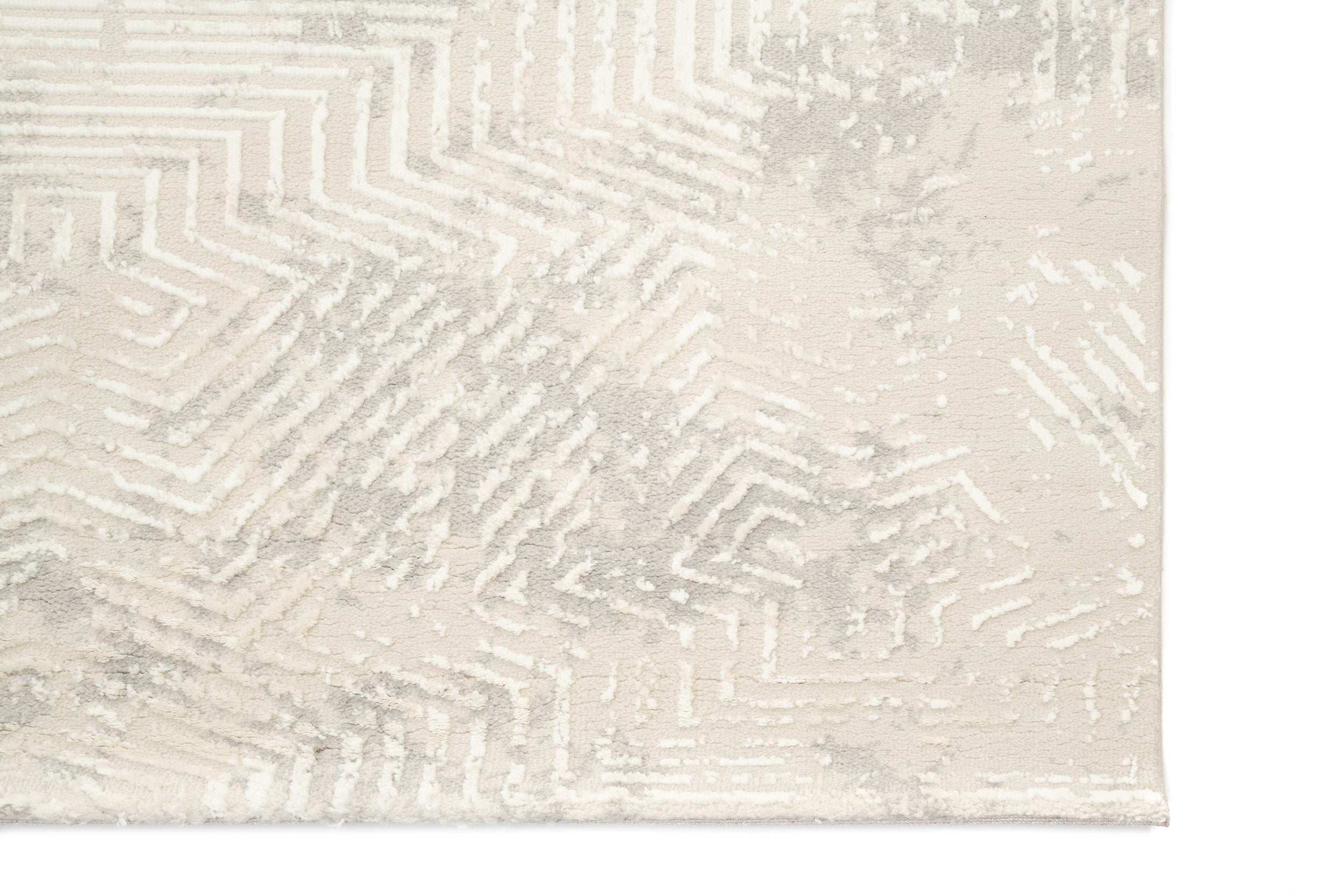 Modern Living Room Carpet Beige/Grey Polyester/Polypropylene SilaLux 2990A
