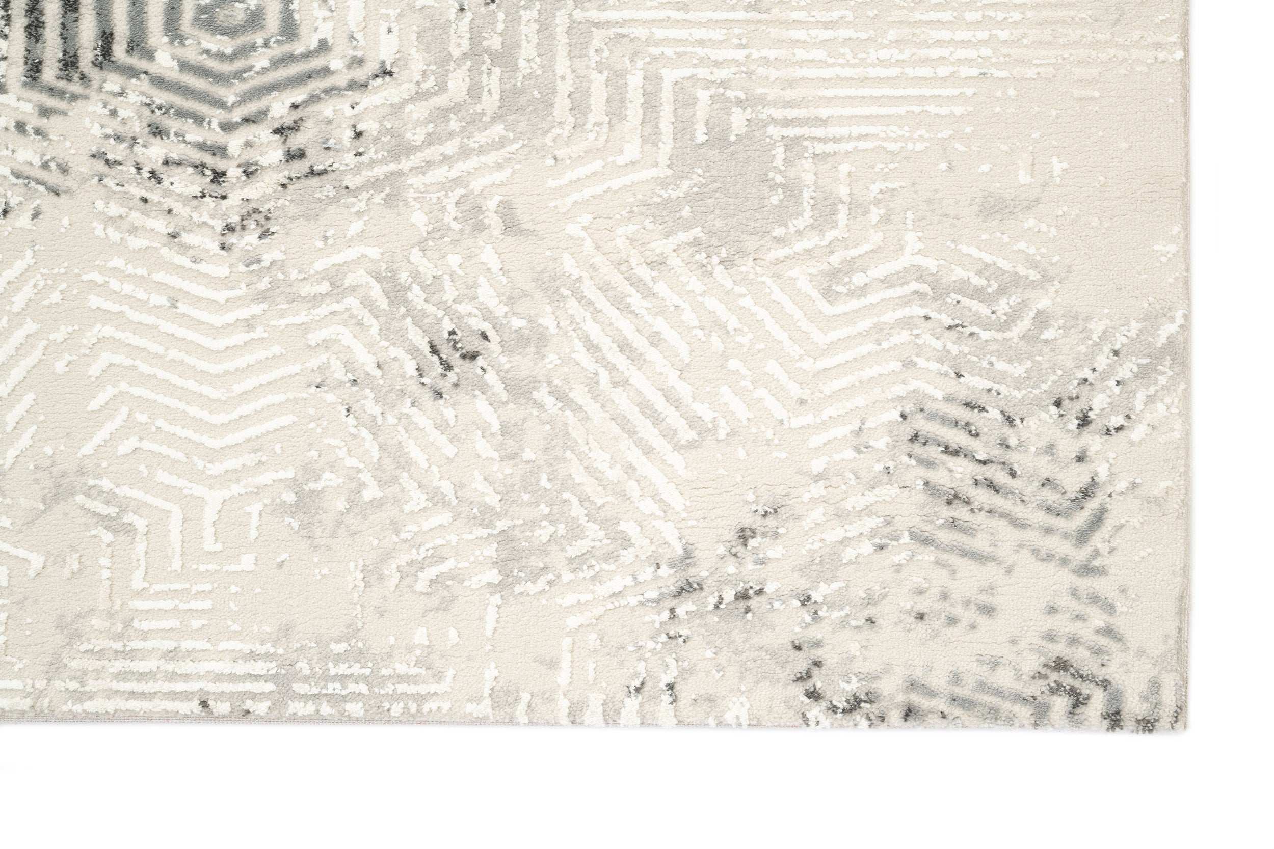 Modern/Abstract Living Room Carpet Grey Polyester/Polypropylene SilaLux 2990A