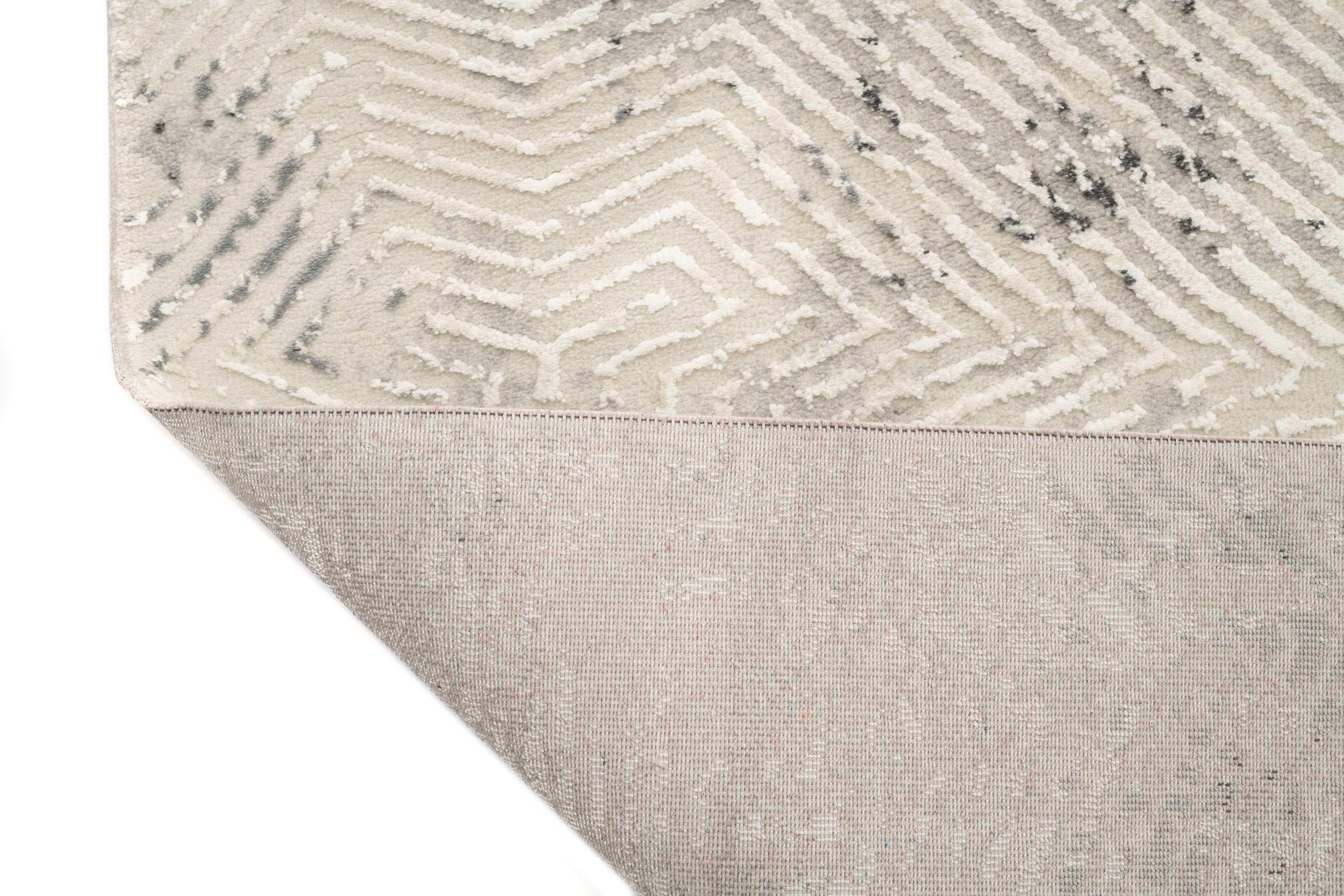 Modern/Abstract Living Room Carpet Grey Polyester/Polypropylene SilaLux 2990A