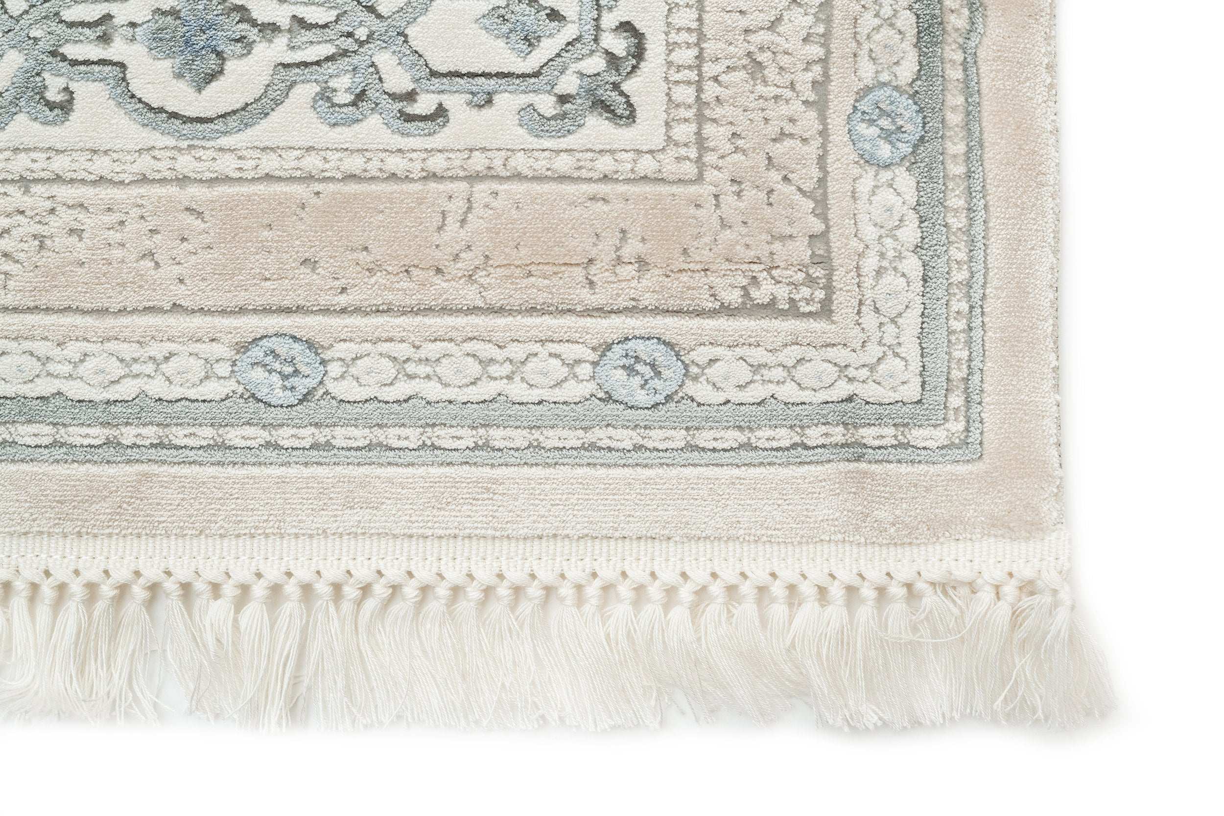 PREMIUM Modern/Minimalist Bedroom Blue/Cream Acrylic Rectangular Purple Rug 2601C