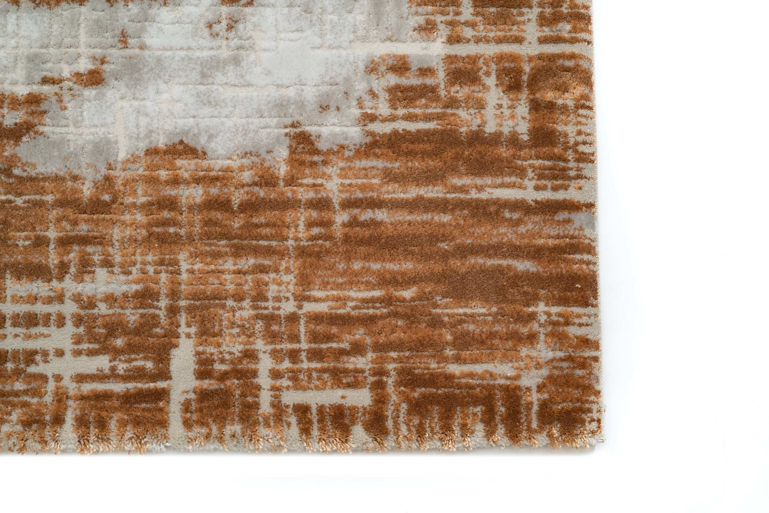 PREMIUM Modern Living Copper/Grey Acrylic Carpet - Topkapi R007A