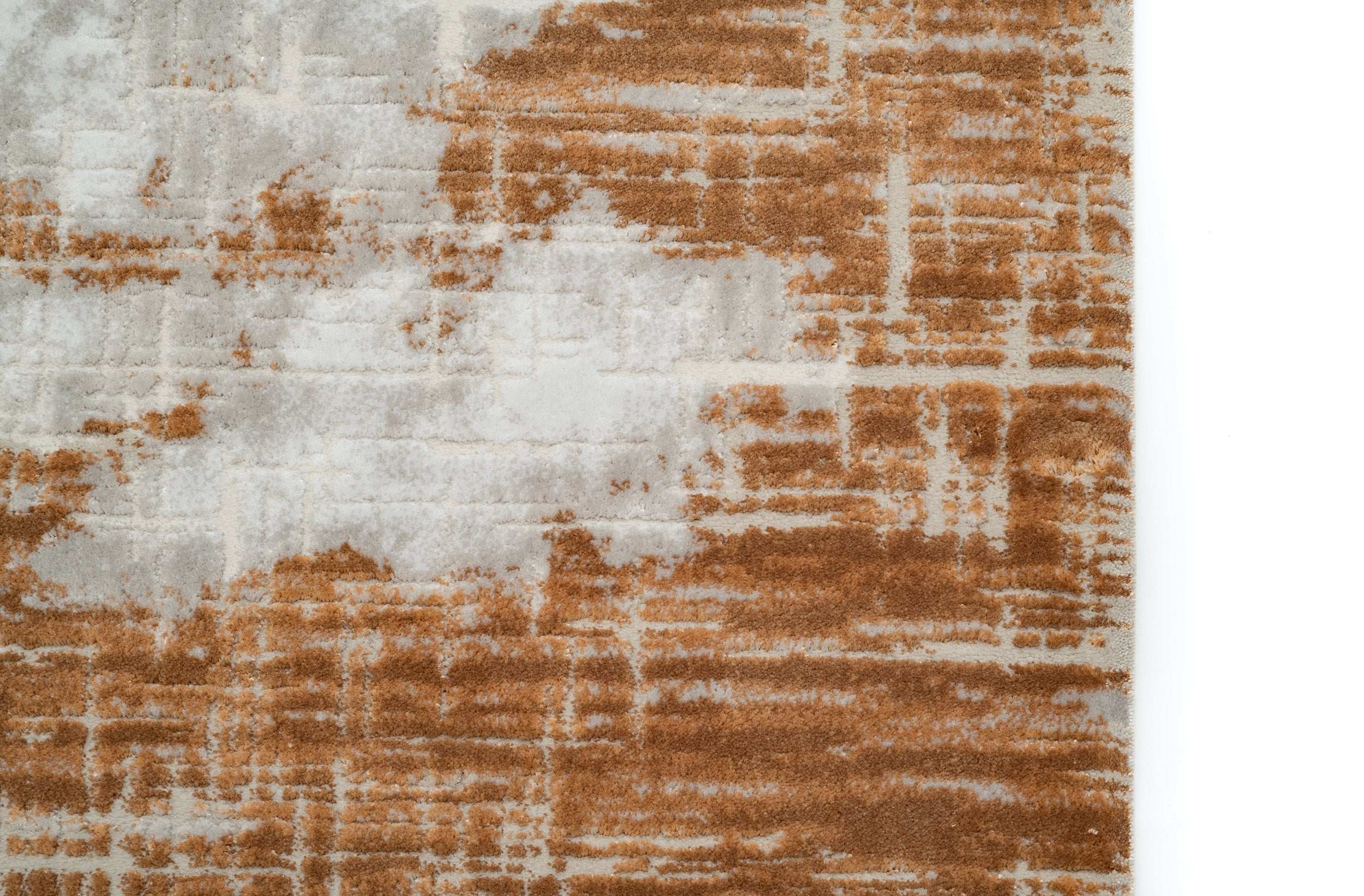 PREMIUM Modern Living Copper/Grey Acrylic Carpet - Topkapi R007A