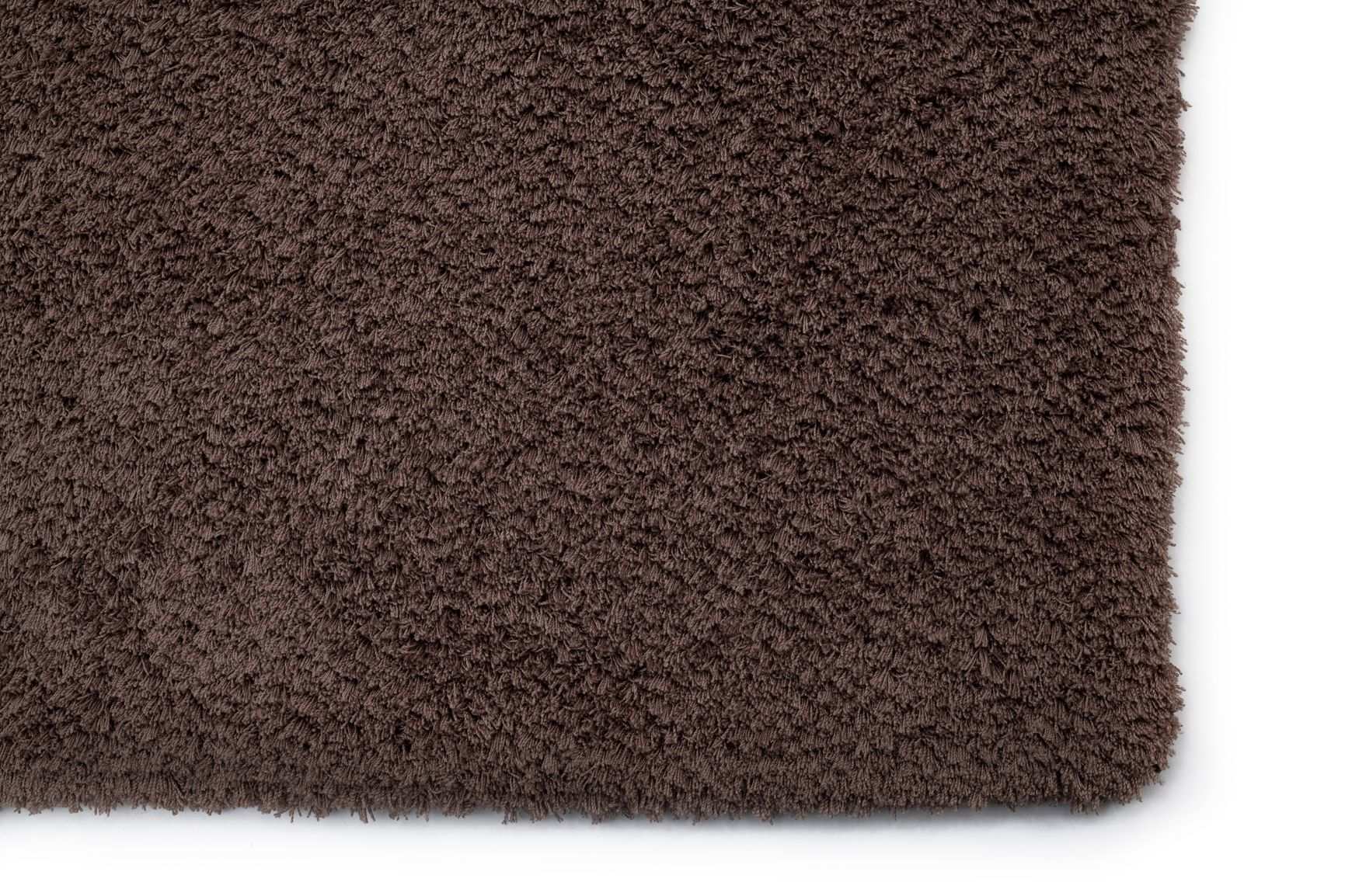 Modern Living Room Rug Brown Polyester Rectangular Fluffy TiaraEco