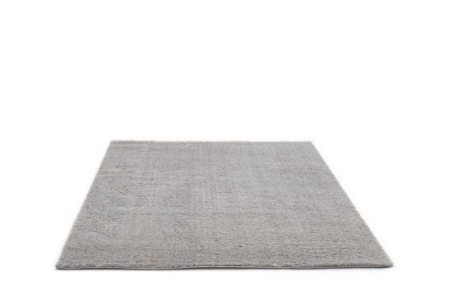 Modern Living Room/Bedroom Rug Grey Polyester Rectangular Fluffy TiaraEco