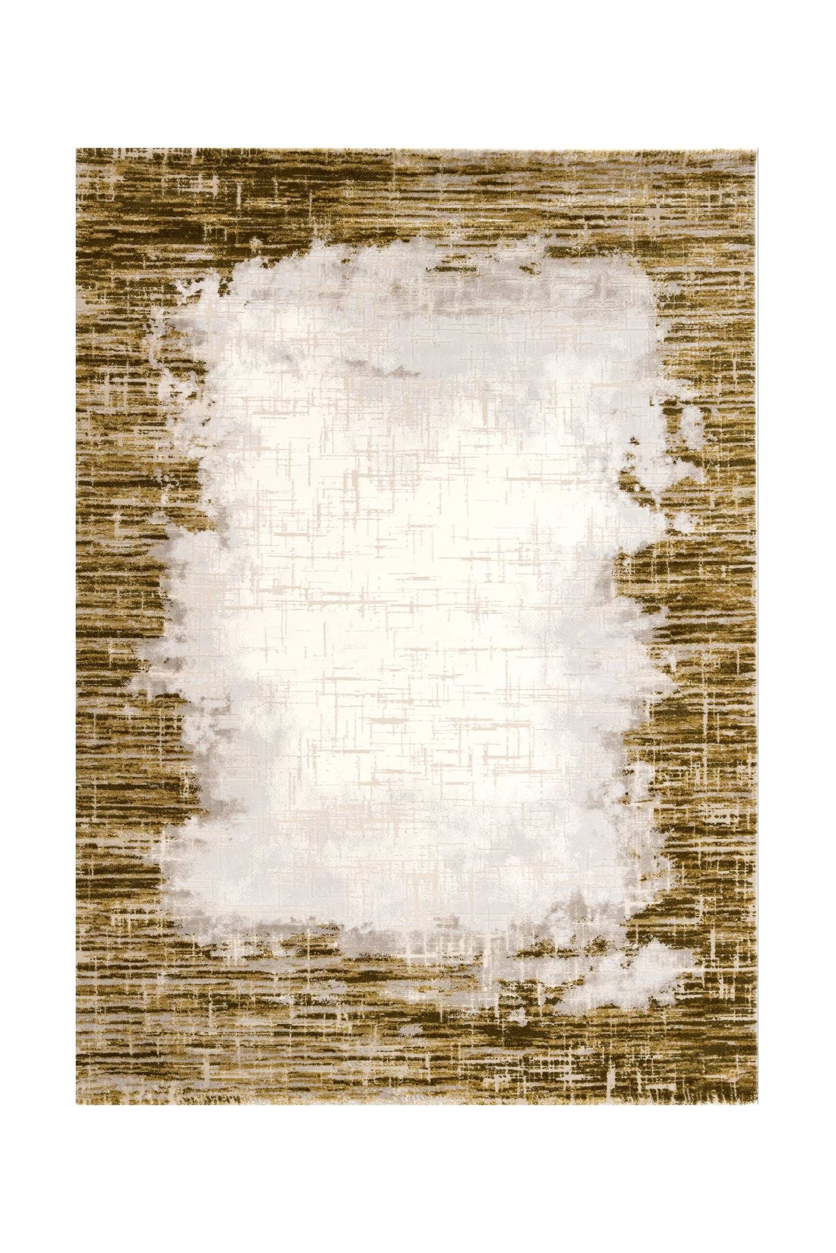 PREMIUM Modern Bedroom Carpet Green/Grey Acrylic Topkapi R007A